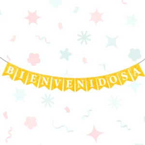 Banderines dorados con glitter (360 cm)