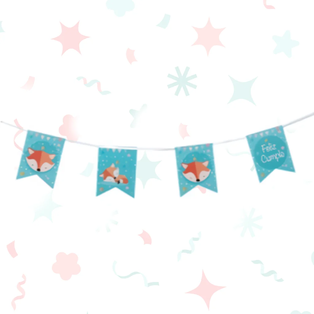 Banner azul con un zorro