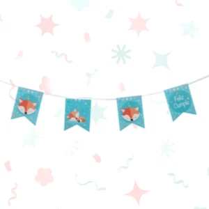 Banner azul con un zorro
