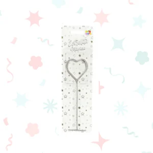 ESTRELLITA MAGICA PLATEADA FORMA CORAZON X UNIDAD