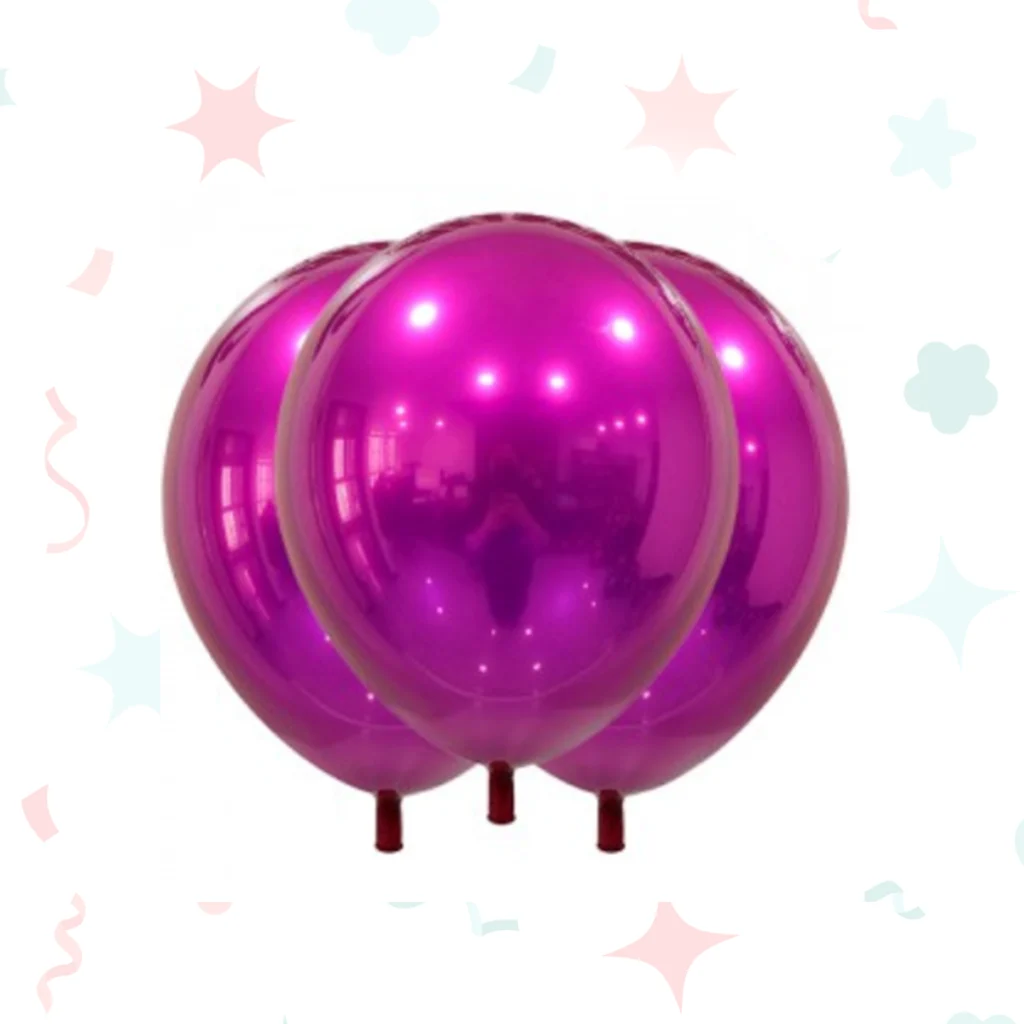 Globos Globby 12 cromo titanio violeta (10 unidades)