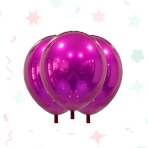 Globos Globby 12 cromo titanio violeta (10 unidades)