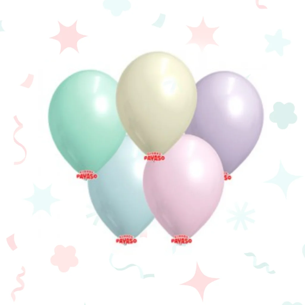 Globos Globby 12 pastel surtido (25 unidades)