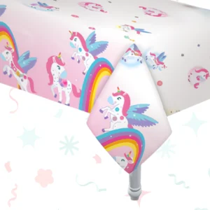 Mantel plástico Unicornio Sweet (180 × 130 cm)