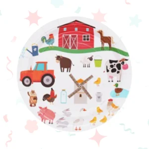 PLATO DE POLIPAPEL 17cm GRANJA x 6 unidades