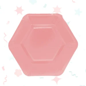 Platos de polipapel hexagonales (6 unidades)