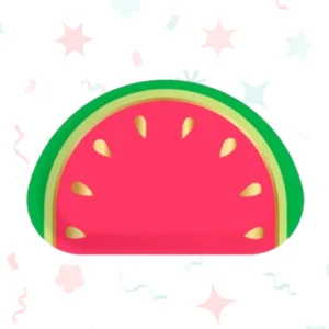 PLATO DE POLIPAPEL con FORMA WATERMELON x 6 unidades