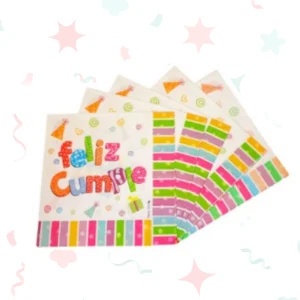 Servilletas de papel “Feliz cumple” (20 unidades)