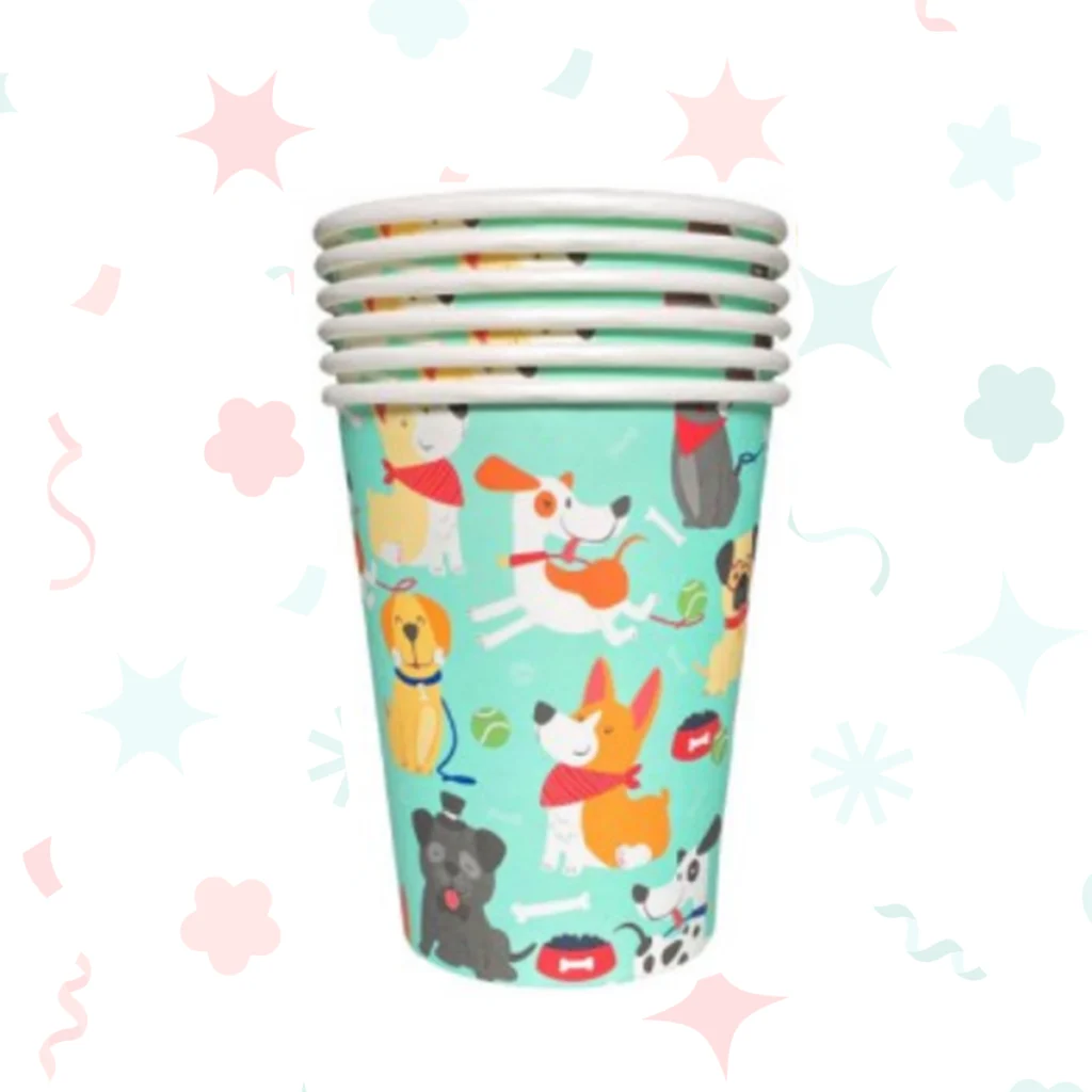 Vasos de polipapel Puppys (6 unidades)