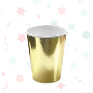 Vasos de polipapel dorados de 266 cc (6 unidades)