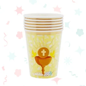Vasos de polipapel para comunión de 266 cc (6 unidades)