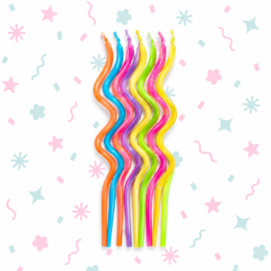 Velas twist multicolor (12 unidades)
