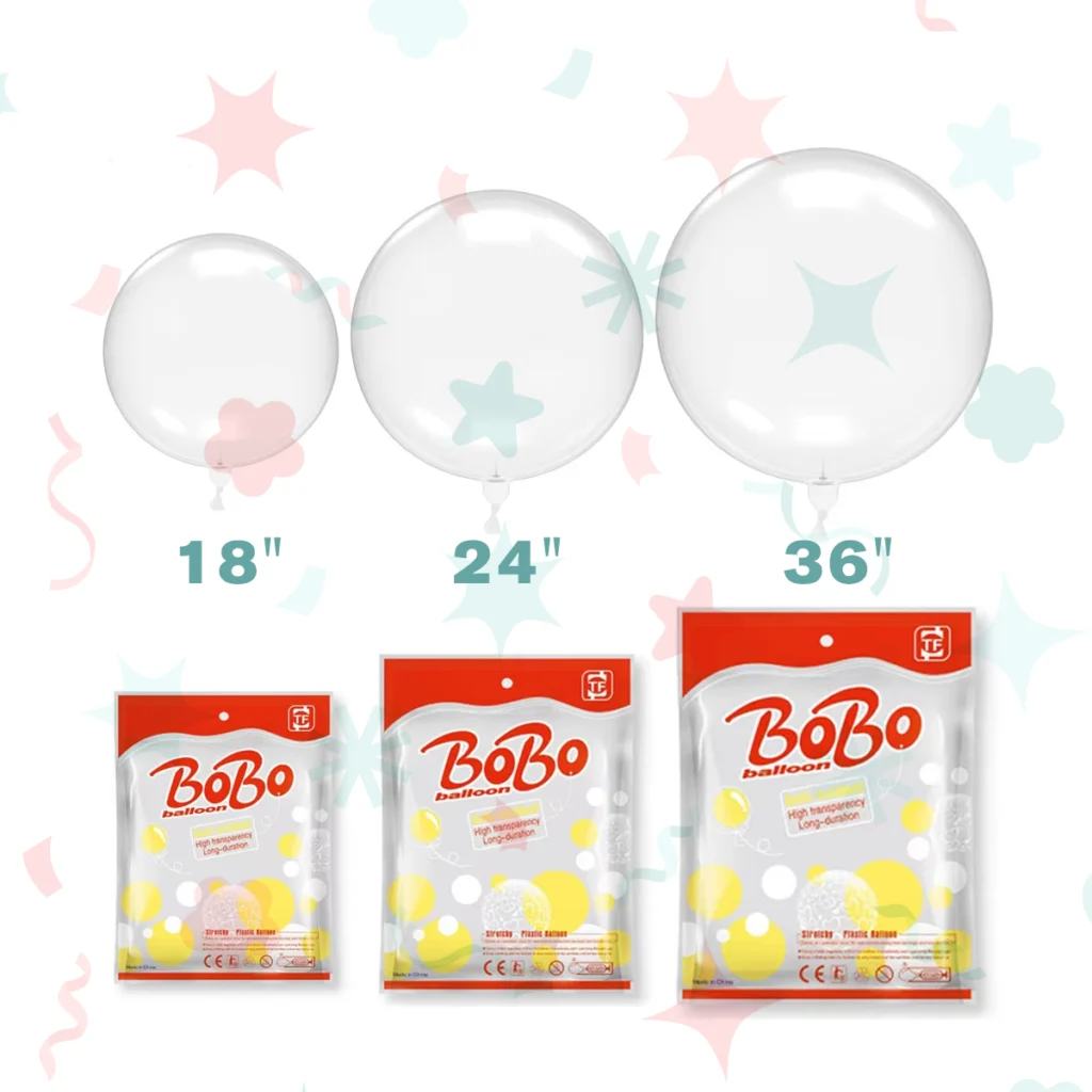 globo bobo tamaños