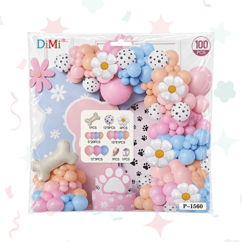 Kit de globos metalizados Margaritas (100 piezas)