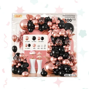 kit negro y rosa gold