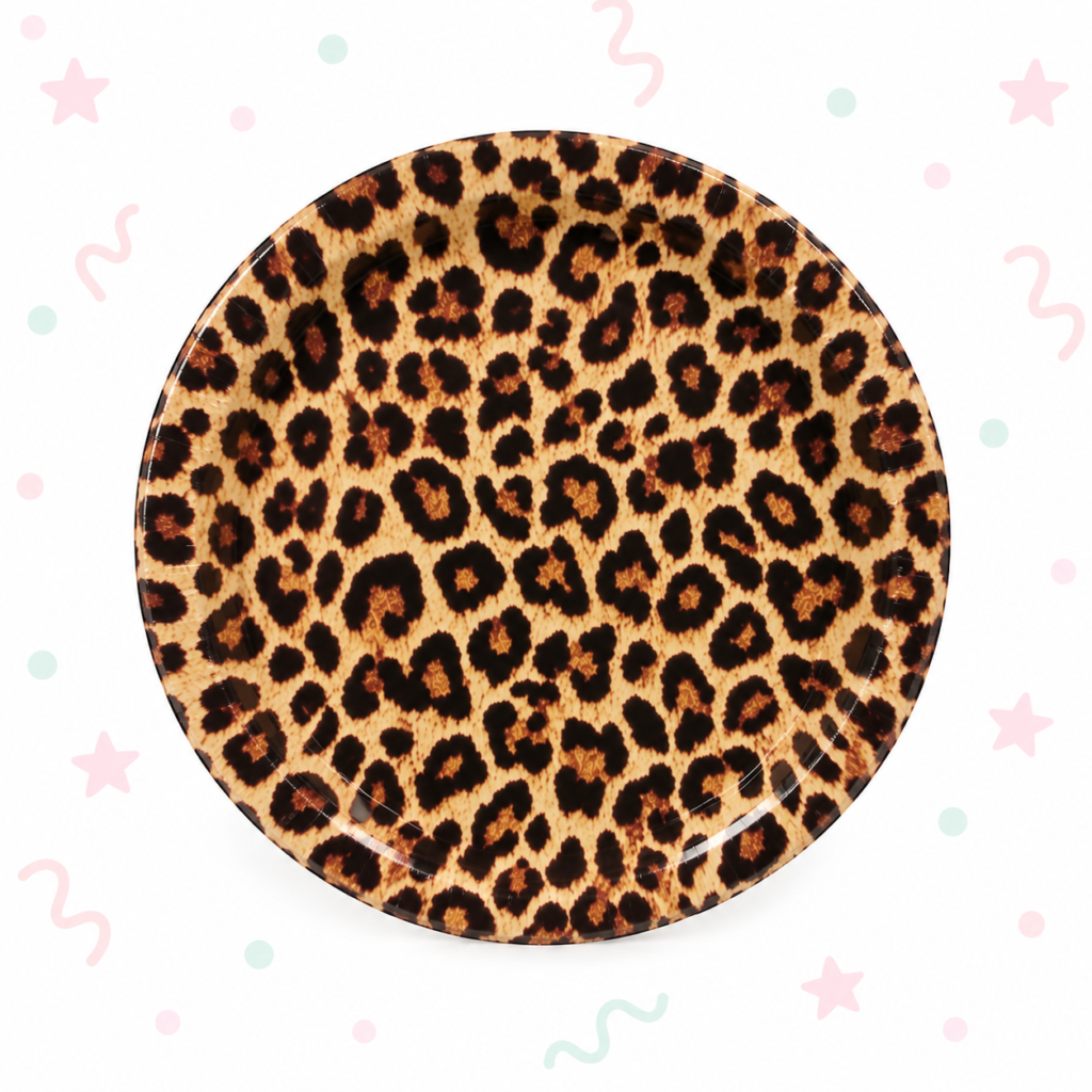 Platos de polipapel “Animal print” de 17 cm (8 unidades)