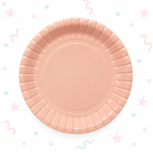 Platos polipapel Rosa Pastel x 10 Unidades
