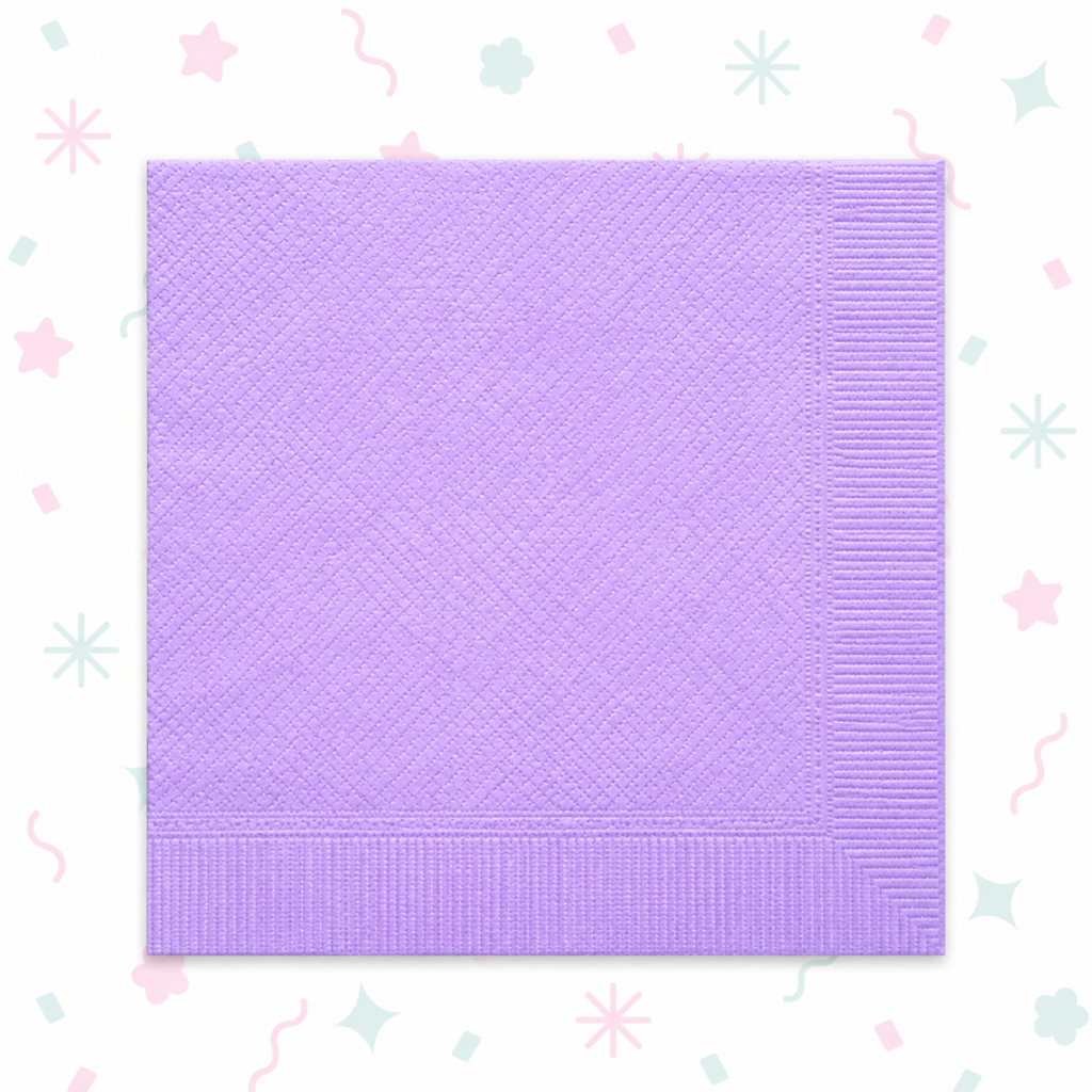 Servilletas Plenas Lila Pastel x 20 Unidades 32 cm x 32 cm💜