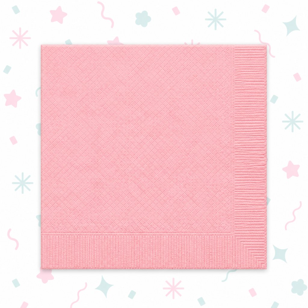 Servilletas Plenas Rosa Pastel x 20 Unidades 32 cm X 32 cm🎀