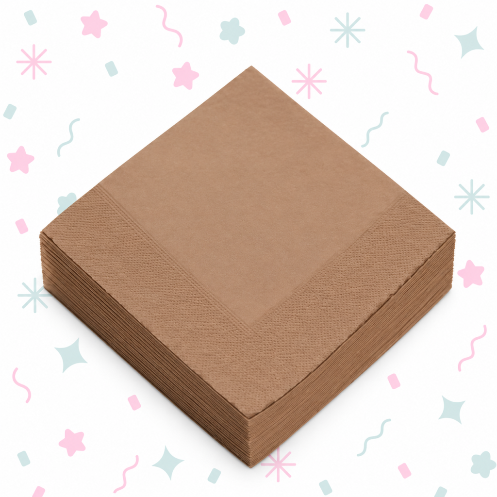 Servilletas Premium Color Arena x 20 Unidades 33 cm x 33 cm 🤎