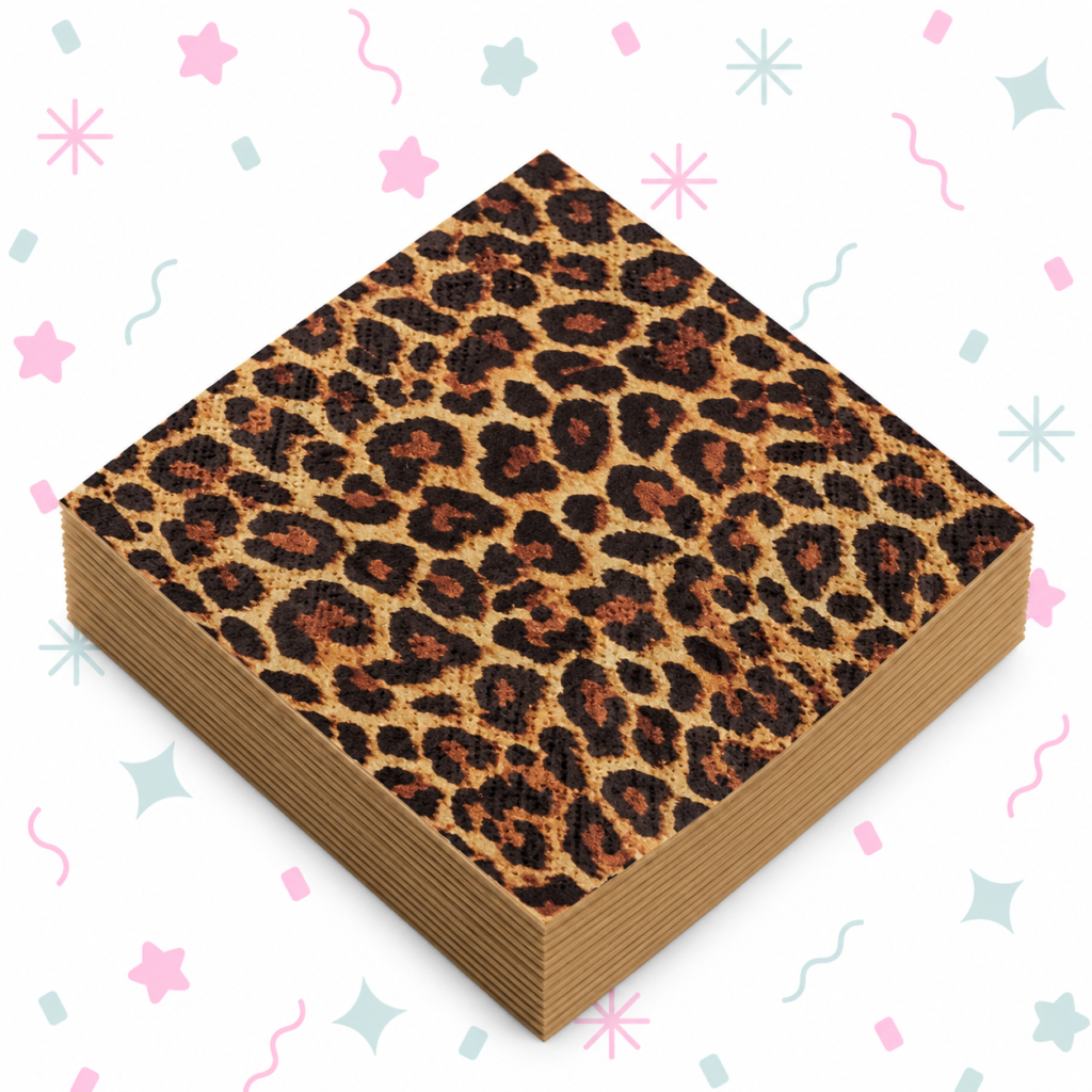Servilletas Premium Animal Print x 20 Unidades 33 cm x 33 cm🐆