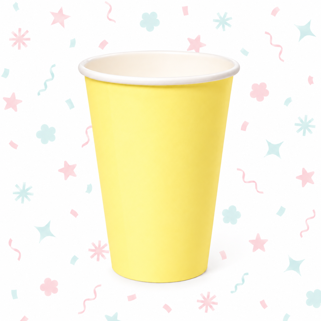 Vaso Polipapel Amarillo Pastel 266 cc x 8 Unidades