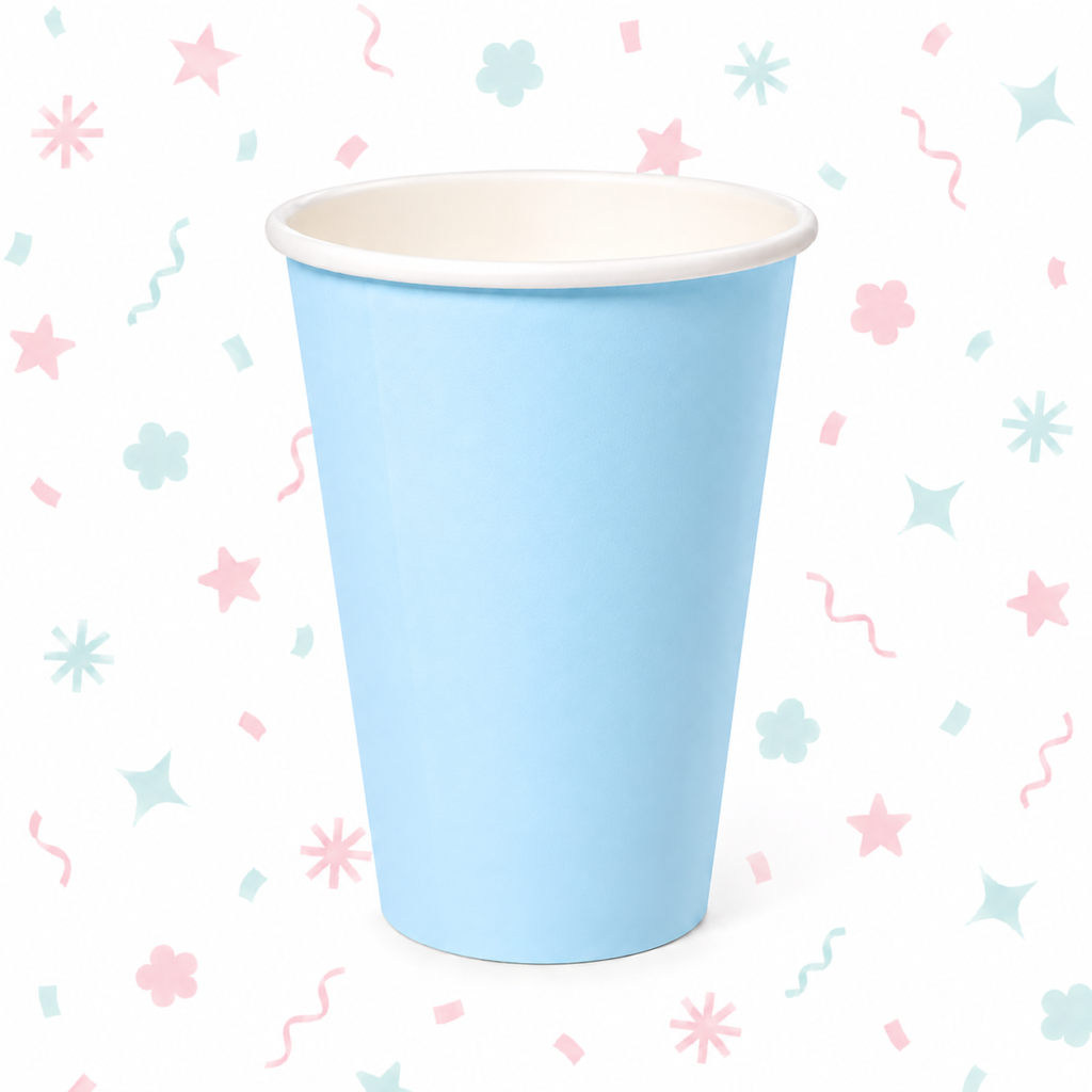 Vaso Polipapel Celeste Pastel 266 cc x 8 Unidades