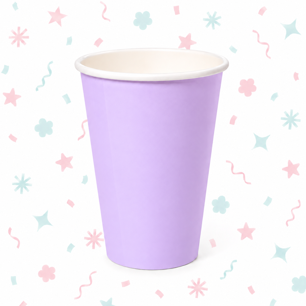 Vaso Polipapel Lila Pastel 266 cc x 8 Unidades