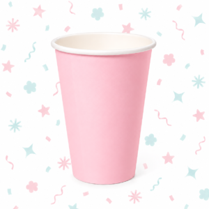 Vaso Polipapel Rosa Pastel 266 cc x 8 Unidades
