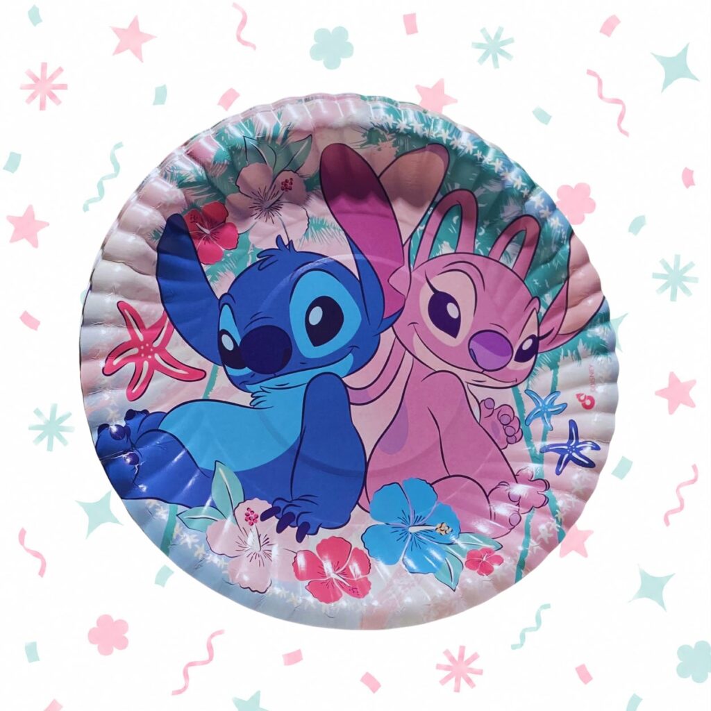 Platos polipapel Lilo Stitch x 8 unidades