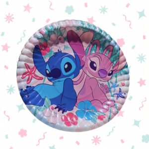 Platos polipapel Lilo Stitch x 8 unidades