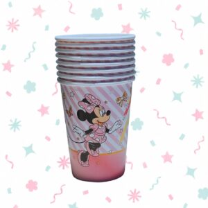 Vasos de Polipapel Minnie Mouse 266 cc x 8 Unidades