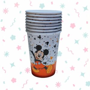 Vasos de Polipapel Mickey Mouse 266 cc x 8 Unidades