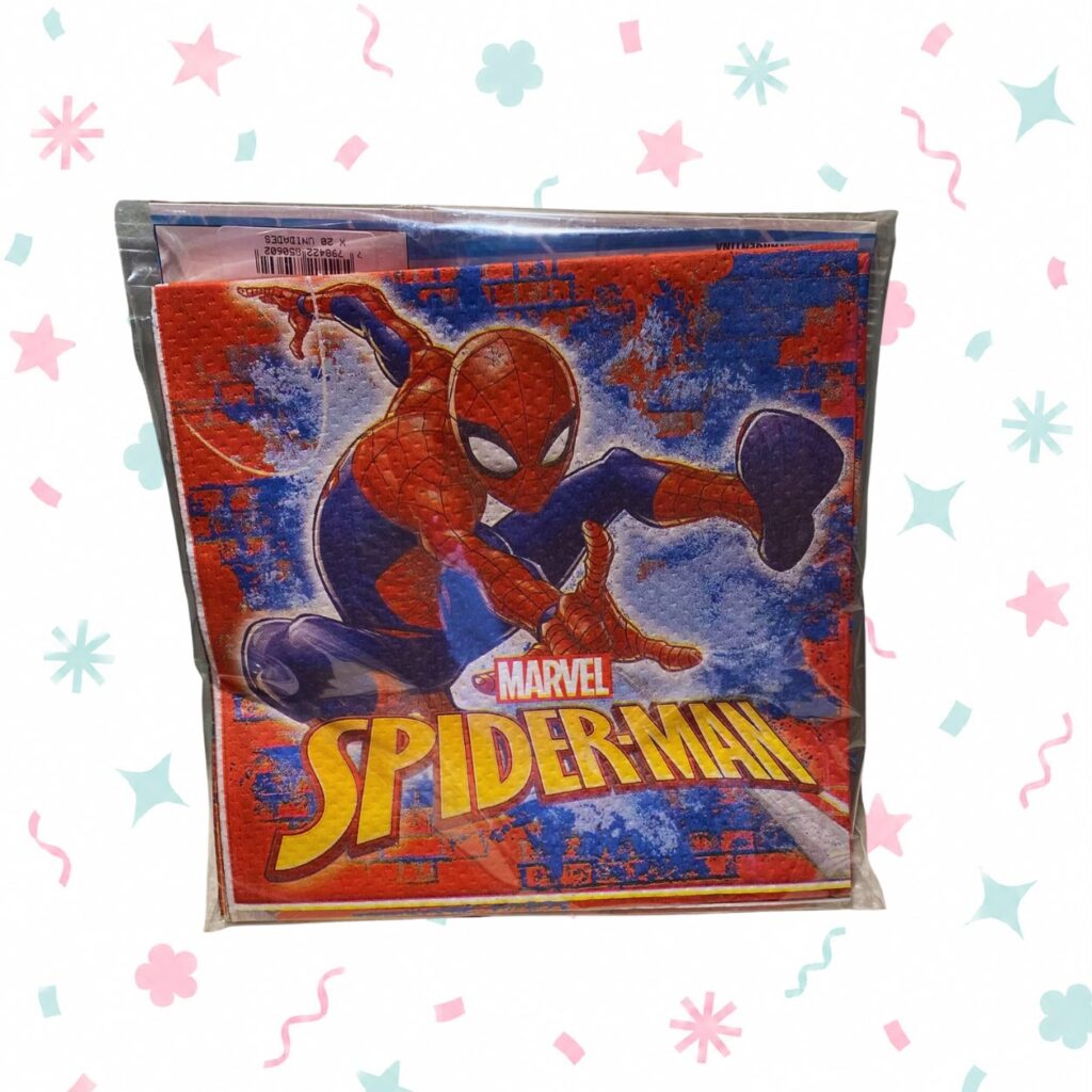 Servilletas de papel de Hombre Araña x 20 unidades